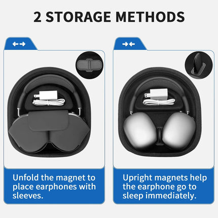 Suitable for Apple AirPods Max headphones, automatic sleep and storage bag, portable headphone protective cover