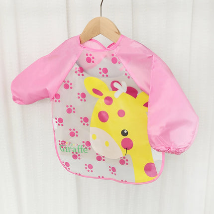 Waterproof EVA Full Sleeve Baby Bibs Children Apron Long Sleeve Feeding Smock Kids Eating Breastplate Infant Scarf Clothing