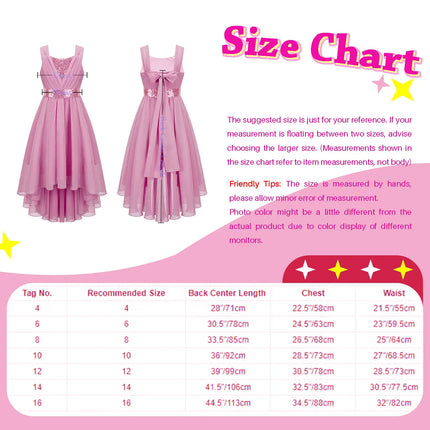 Shiny Rhinestone Chiffon Party Dress for Kids Girls Elegant Princess Birthday Formal Wedding Gown Sleeveless Knee-length Dresses