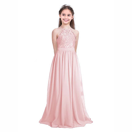 iiniim Childrens Vestidos Birthday Party Dress Kids Princess Summer Lace Wedding Dresses Girls Ball Tutu Prom Dress Teen Costume