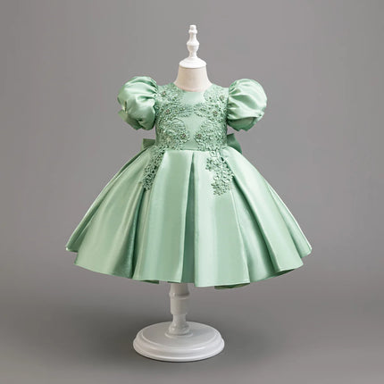 New Girl Party Dress Children Formal Dresses Kid's Festival Clothes Girls' Clothing Puffy Sleeve