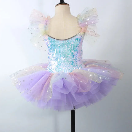 Summer Ballet Skirt Girl Dress Kids Outfit Vestidos Tutu Girls Dresses Dance Costume Baby Clothing Ballerine Children's Day