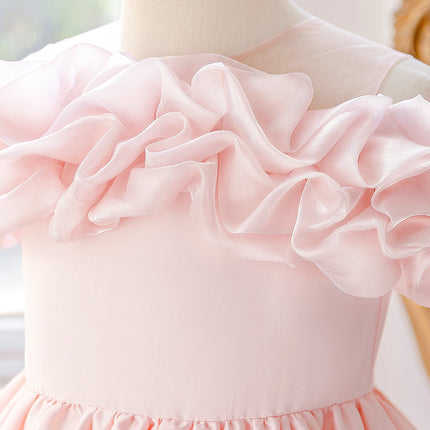 Summer Flower Party Girls Dress Elegant Wedding Bridesmaids Princess Prom Dresses Girl Gala Birthday Baptism Evening Kids Clothe