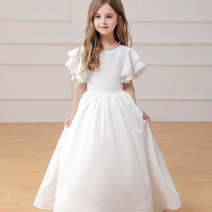 Girl Party Dress Formal Wedding Dance Teenage Princess Prom Backless Dresses Elegant Ball Gown Fancy Wholesale