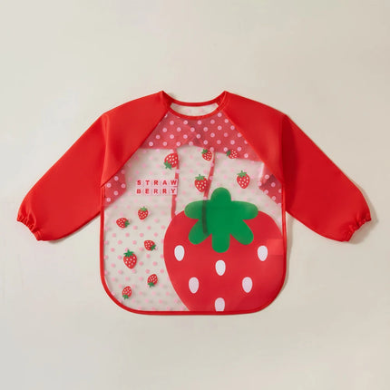 Waterproof Full Sleeve Baby Bibs Children Apron Long Sleeve Feeding Smock Kids Eating Breastplate Infant Scarf Clothing