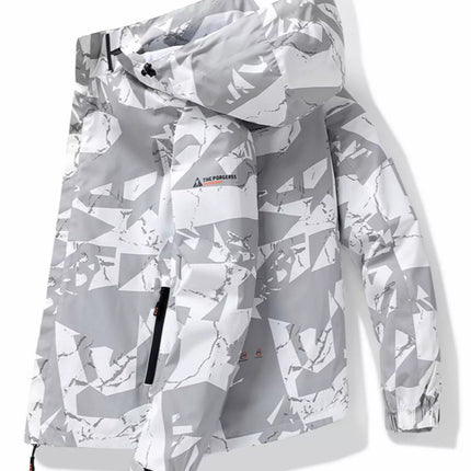 Men's Plus Size Camouflage Waterproof Outdoor Jacket