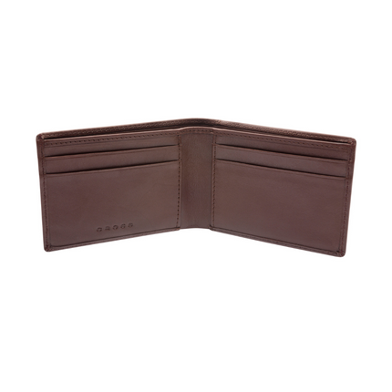 Bi-Fold Slim Card Wallet - Brown