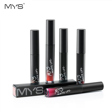 MYS Brand Makeup Matte Liquid Lipstick Tint Waterproof Make Up Long Lasting Lip Stick Nude Lip Gloss Cosmetics Batom