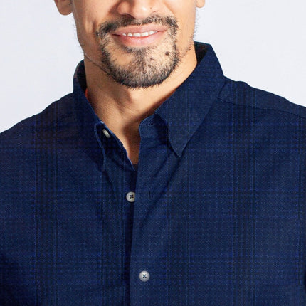 Moody Blues Plaid Long Sleeve Tech Shirt