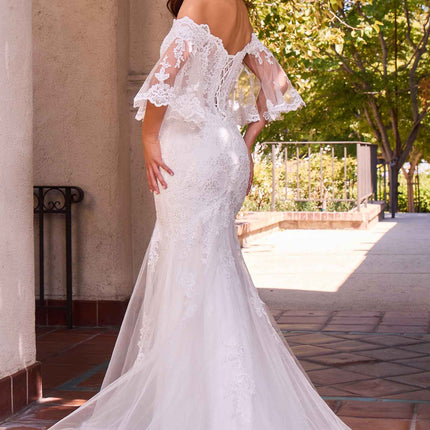 Ladivine CD659W Off Shoulder Mermaid Wedding Gown