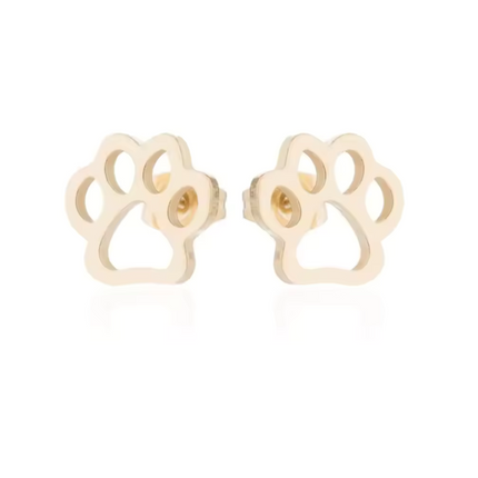 CharmedPaw Paw Print Stud Earrings