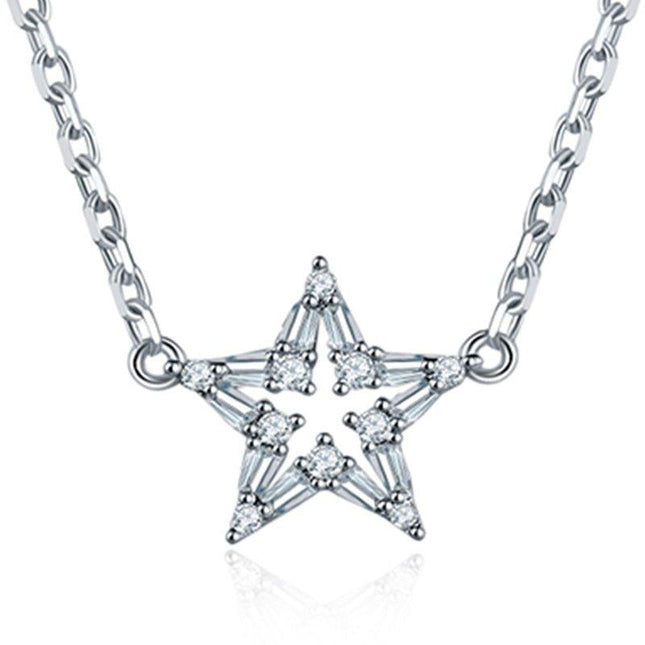 Crystal Star Pendant Necklace