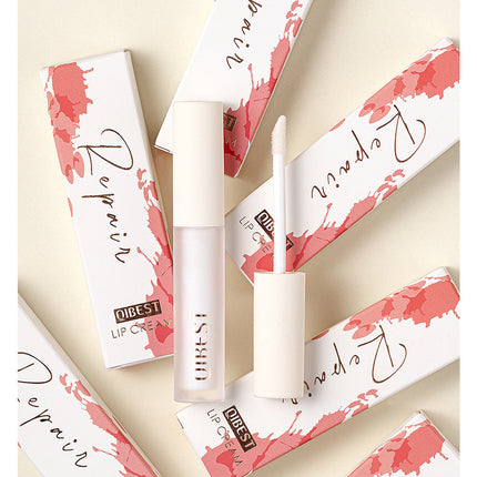 QIBEST Lip Cream Shea Butter Lipstick Primer Lip Balm Moisturizing Moisturizing Moisturizing Women Anti-Crack Repair Lip Balm