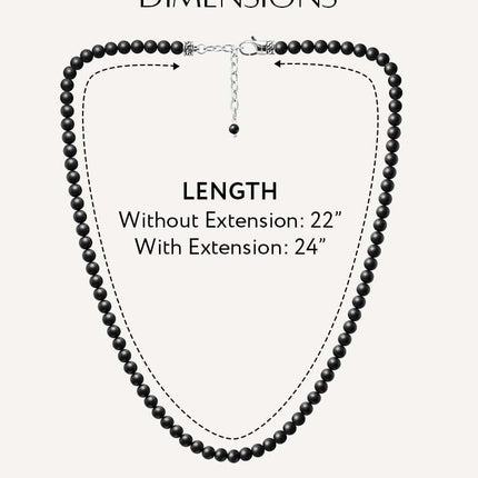 Black Onyx Beaded Necklace