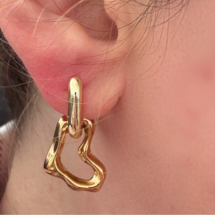 Elegant Link Drop Earrings