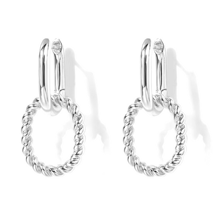 Elegant Link Drop Earrings