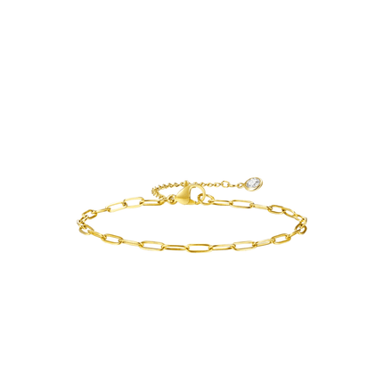 Elegant Paperclip Link Bracelet