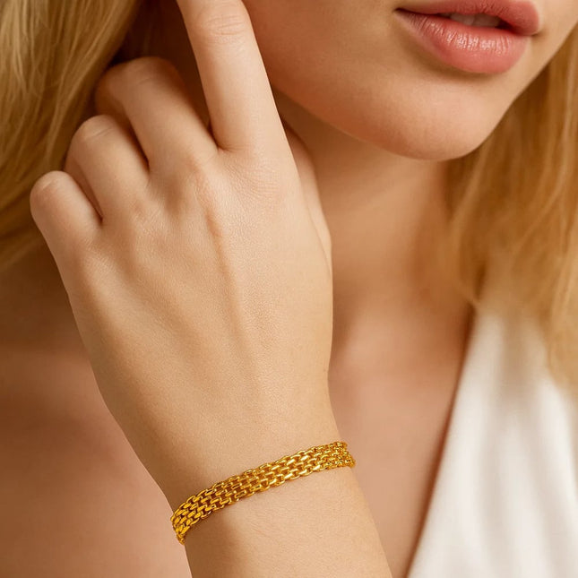Elena Adjustable Stackable Link Bracelet