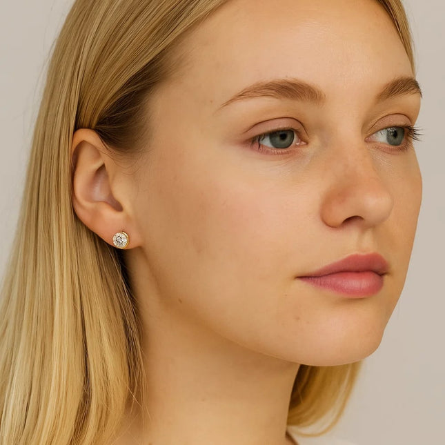 Emma Timeless Sparkle Crystal Stud Earrings