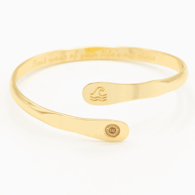 Engraved Wave Bracelets, Surfers Bracelets, Ocean Bracelets,  Engraved Best wave of your life's out there Bracelets