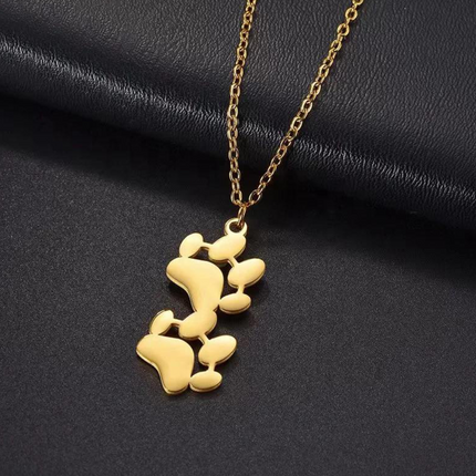 EverPaw Double Paw Print Necklace