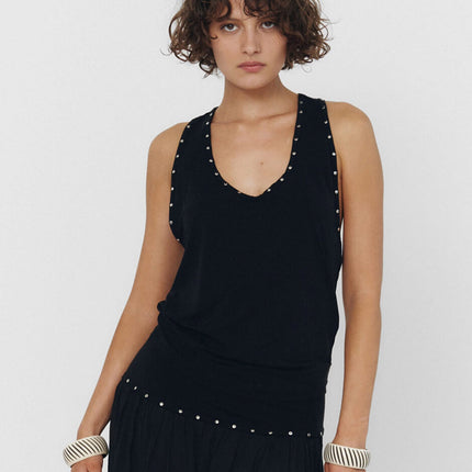 YUNA TANK TOP IN BLACK