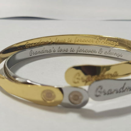 Grandma Bracelet – “Grandma’s Love Is Forever Always” Inspirational Jewelry Gift