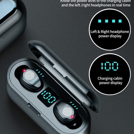Wireless Headphones Bluetooth 5.0 Earphone TWS HIFI Mini In-ear Sports Running Headset Support iOS/Android Phones HD Call