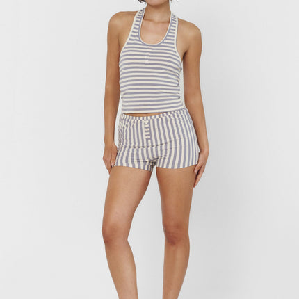 BRUNA HALTER TOP IN SEASIDE STRIPE