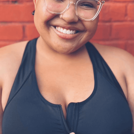 Hero Front‑Closure Sports Bra - Black