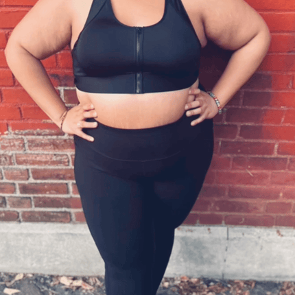 Hero Front‑Closure Sports Bra - Black