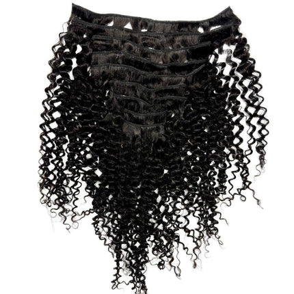 Kinky Curly Clip-In 100% Human Hair Extensions