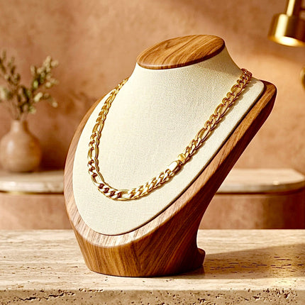 Set - Bracelet and necklace curb chain set silver or gold stainless steel waterproof jewelry for man boy christian jewelry jewellery