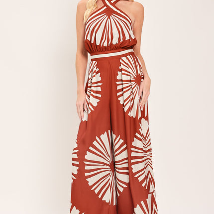 SUMMER RADIANCE WOVEN JUMPSUIT