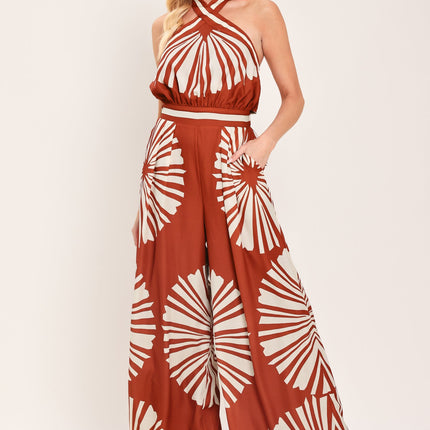 SUMMER RADIANCE WOVEN JUMPSUIT