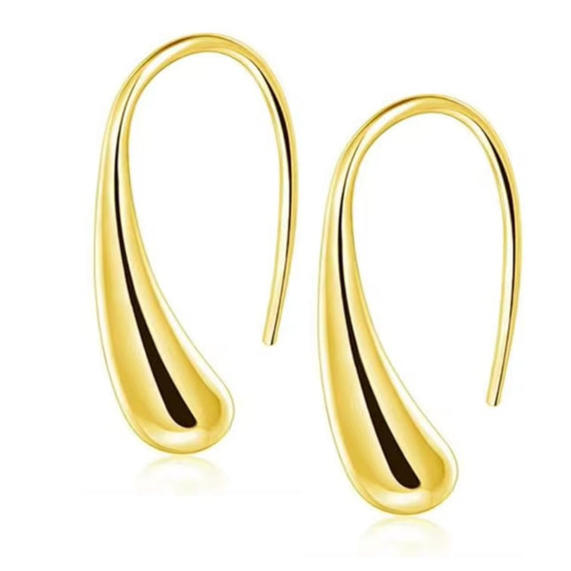 Isabella Eternal Drops Dainty Teardrop Dome Earrings