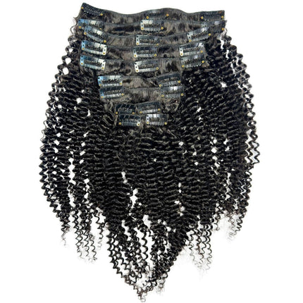 Jerry Curl Clip-In 100% Human Hair Extensions