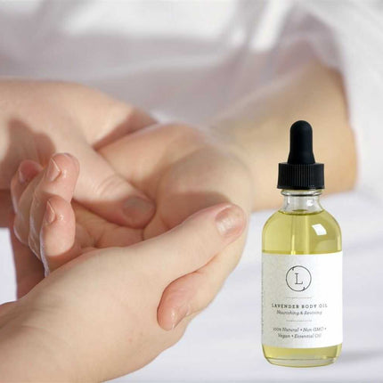 CBD Lavender Body Oil with CBD, Natural Moisturizing Body Oil (THC free)