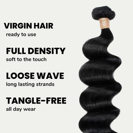 Loose Wave 100% Human Hair Bundles