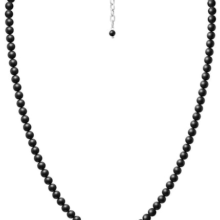 Black Onyx Beaded Necklace