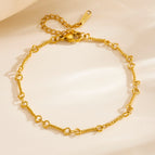 Twisted Flower Bracelet-Gold S4058