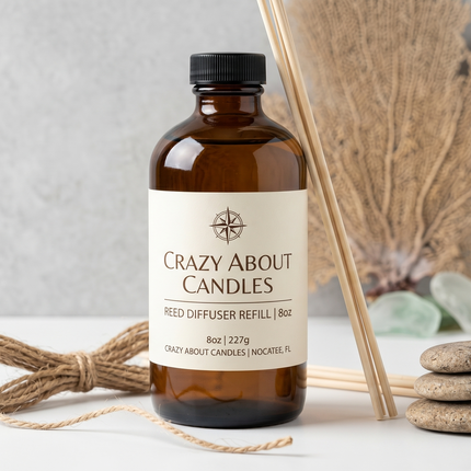 Reed Diffuser Refill – 8oz | Floral Scents, Essential Oil Infused