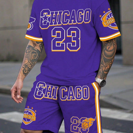 Men's Plus Size Basketball Clothing Set