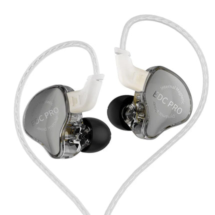 KZ EDC Pro Wire Earphone Large Dynamic Drivers Monitor Bass In-ear Headphone Cancelling Headset with Detachable Audio Cable