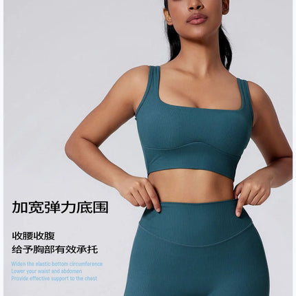 Women Yoga Suit Tracksuit Sports Bra High Waist Legging Shorts Outfit Gym Set Fitness Running Workout Clothes Push Up Sportswear