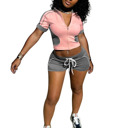 Chic Two-Tone Summer Sportswear Set for Women