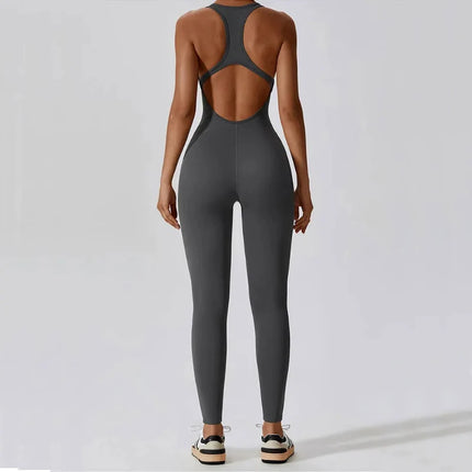 Push-Up Fitness Workout Jumpsuit
