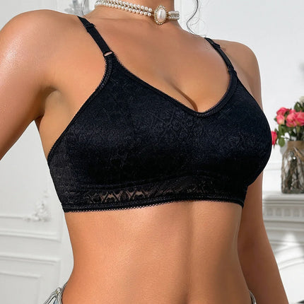 Lace Cup Surface sexy bras Lightweight Wireless women is Camisole Top Hollow-out Breathable Floral Print bra