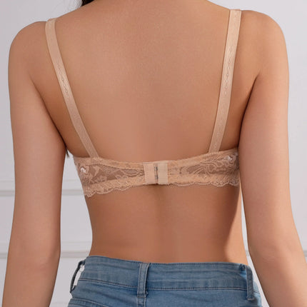 Hot 3/4 cup thin underwear small bra Plus Size Undewire adjustable lace Women's bra breast cover Sexy Bralette Lingerie