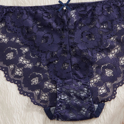 Single of Women's Underwear Set Sexy Lace Patchwork with Push Up Bra Romantic Sheer Women's Panties